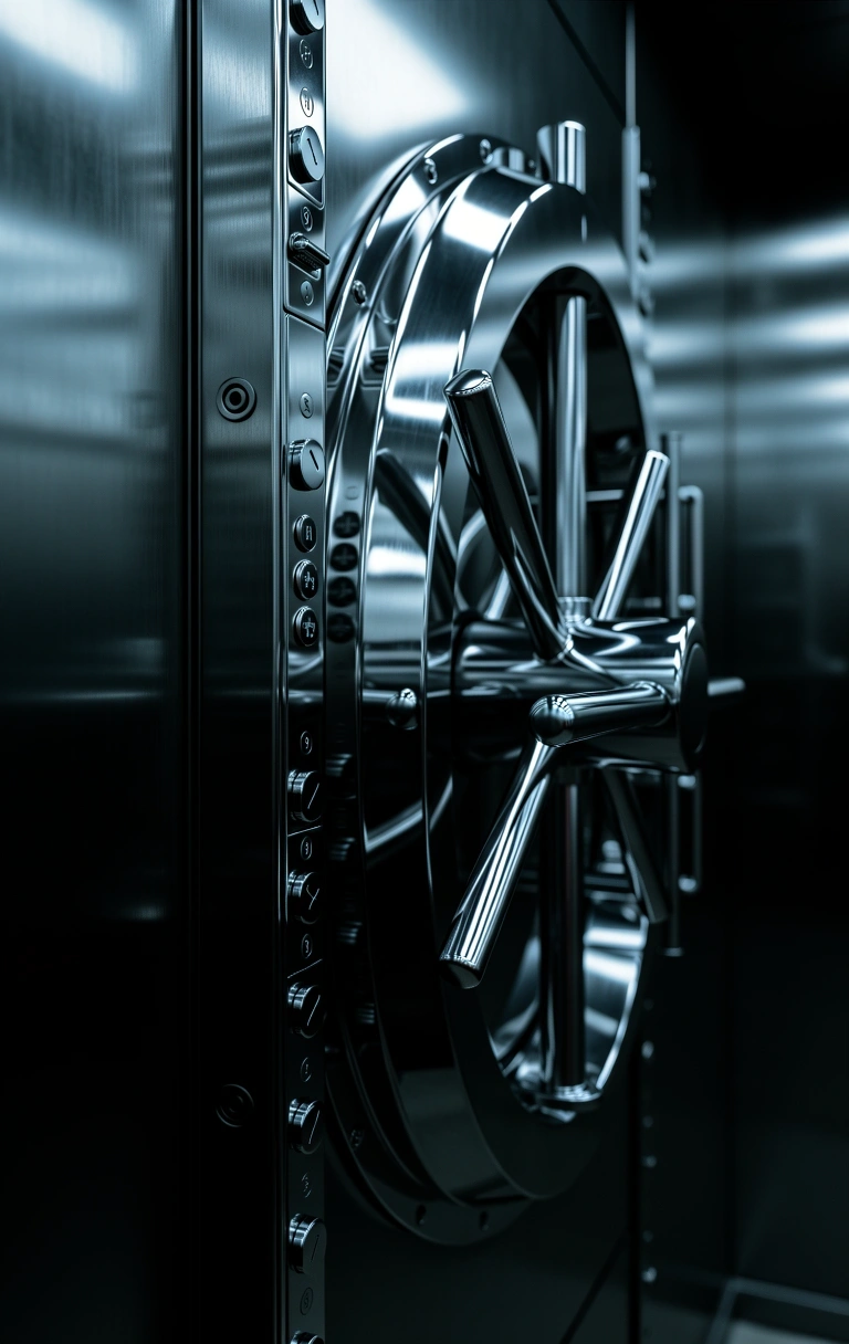 Architectural steel vault detailing